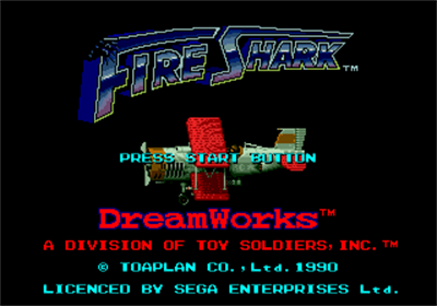 Fire Shark - Screenshot - Game Title Image