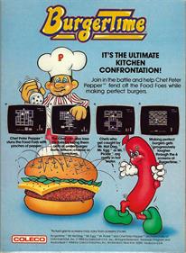 BurgerTime - Box - Back Image