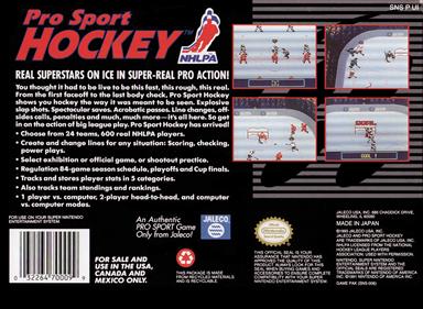 Pro Sport Hockey - Box - Back Image