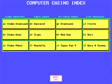 4 Queens Computer Casino - Screenshot - Game Select Image