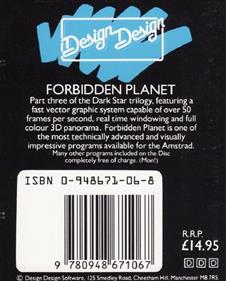 Forbidden Planet - Box - Back Image