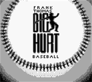 Frank Thomas Big Hurt Baseball - Screenshot - Game Title Image