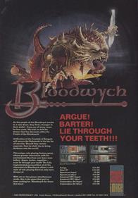 Bloodwych - Advertisement Flyer - Front Image
