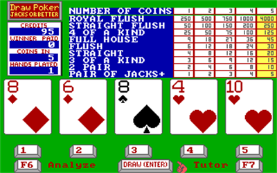 Dr. Wong's Jacks+ Video Poker - Screenshot - Gameplay Image
