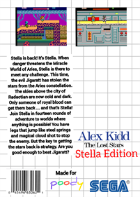 Alex Kidd: The Lost Stars: Stella Edition - Box - Back Image