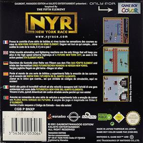 NYR: New York Race - Box - Back Image