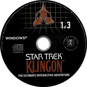 Star Trek: Klingon - Disc Image