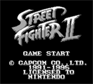 Street Fighter II - Screenshot - Game Title Image