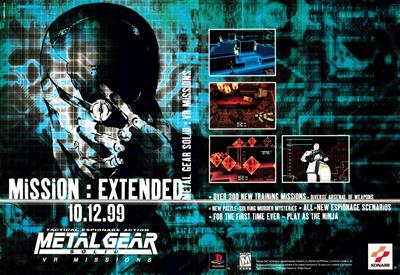 Metal Gear Solid: VR Missions - Advertisement Flyer - Front Image