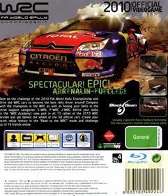 WRC: FIA World Rally Championship - Box - Back Image