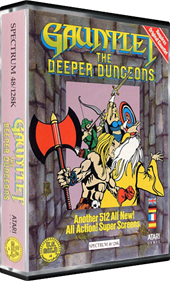 Gauntlet: The Deeper Dungeons  - Box - 3D Image