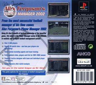 Alex Ferguson's Player Manager 2002 - Box - Back Image