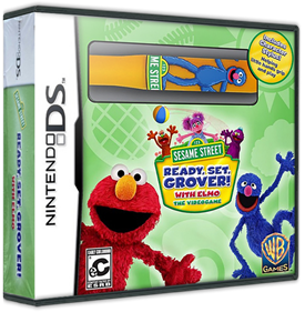 123 Sesame Street: Ready, Set, Grover! With Elmo: The Videogame - Box - 3D Image