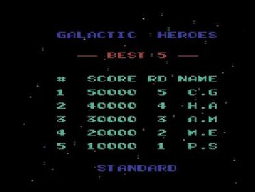 Galagon - Screenshot - High Scores Image
