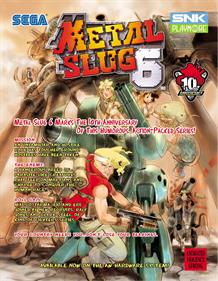 Metal Slug 6 - Advertisement Flyer - Front Image