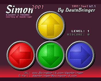 Simon 2001 - Screenshot - Gameplay Image