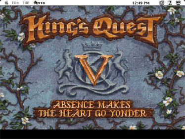 King's Quest V: Absence Makes the Heart Go Yonder! - Screenshot - Game Title Image