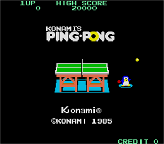 Konami's Ping-Pong - Screenshot - Game Title Image