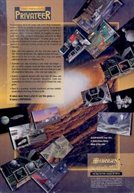 Wing Commander: Privateer (CD-ROM) - Box - Back Image