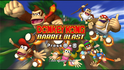 Donkey Kong: Barrel Blast - Screenshot - Game Title Image