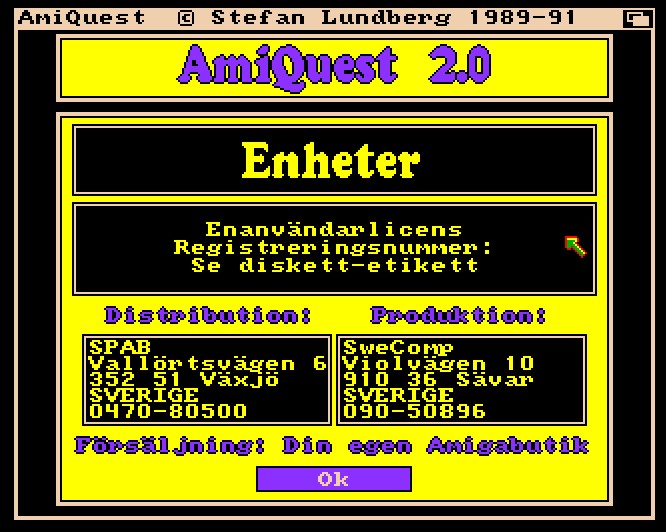 AmiQuest 2.0: Enheter