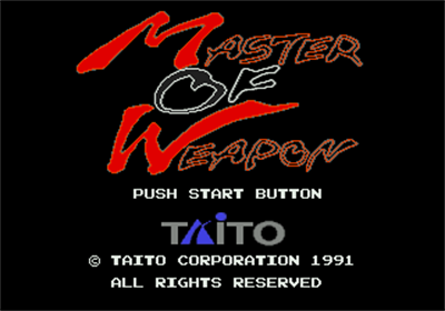 Master of Weapon - Screenshot - Game Title Image