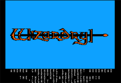 Wizardry III: The Legacy of Llylgamyn - Screenshot - Game Title Image