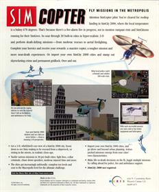 SimCopter - Box - Back Image