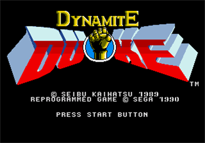 Dynamite Duke - Screenshot - Game Title Image