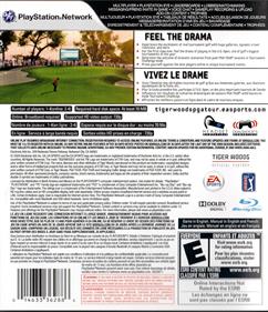 Tiger Woods PGA Tour 10 - Box - Back Image