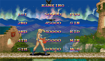 Super Street Fighter II Turbo - Screenshot - High Scores Image