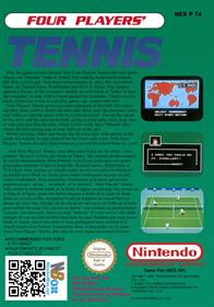 Chris Evert & Ivan Lendl in Top Players' Tennis - Box - Back Image