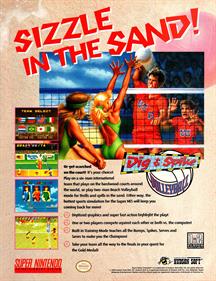 Dig & Spike Volleyball - Advertisement Flyer - Front Image