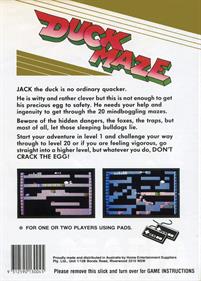 Duck Maze - Box - Back Image