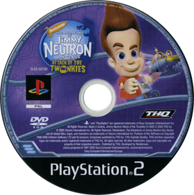 The Adventures of Jimmy Neutron Boy Genius: Attack of the Twonkies - Disc Image