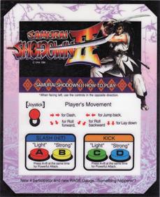 Samurai Shodown II - Arcade - Controls Information Image