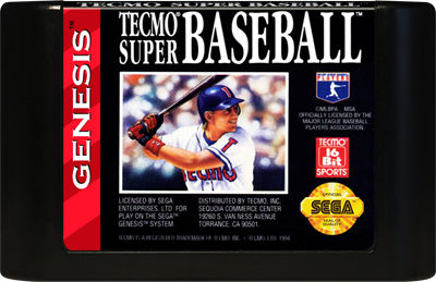 Tecmo Super Baseball - Cart - Front Image