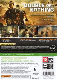 Army of Two: The Devil's Cartel - Box - Back Image