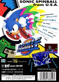 Sonic the Hedgehog Spinball - Box - Back Image