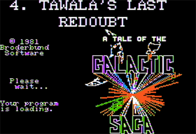 Galactic Saga IV: Tawala's Last Redoubt - Screenshot - Game Title Image