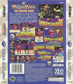 WWF WrestleMania: The Arcade Game - Box - Back Image