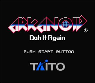 Arkanoid: Doh It Again - Screenshot - Game Title Image
