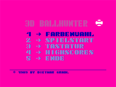 3D Ballhunter - Screenshot - Game Select Image