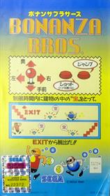 Bonanza Bros. - Arcade - Controls Information Image