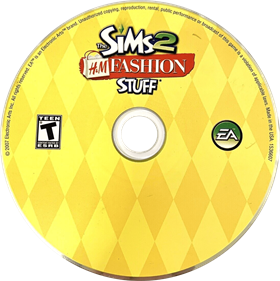 The Sims 2 Fashion Stuff - Disc Image