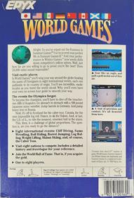 World Games - Box - Back Image