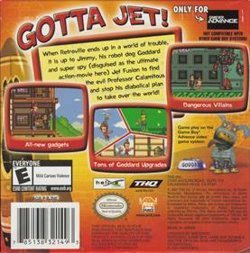 The Adventures of Jimmy Neutron Boy Genius: Jet Fusion - Box - Back Image