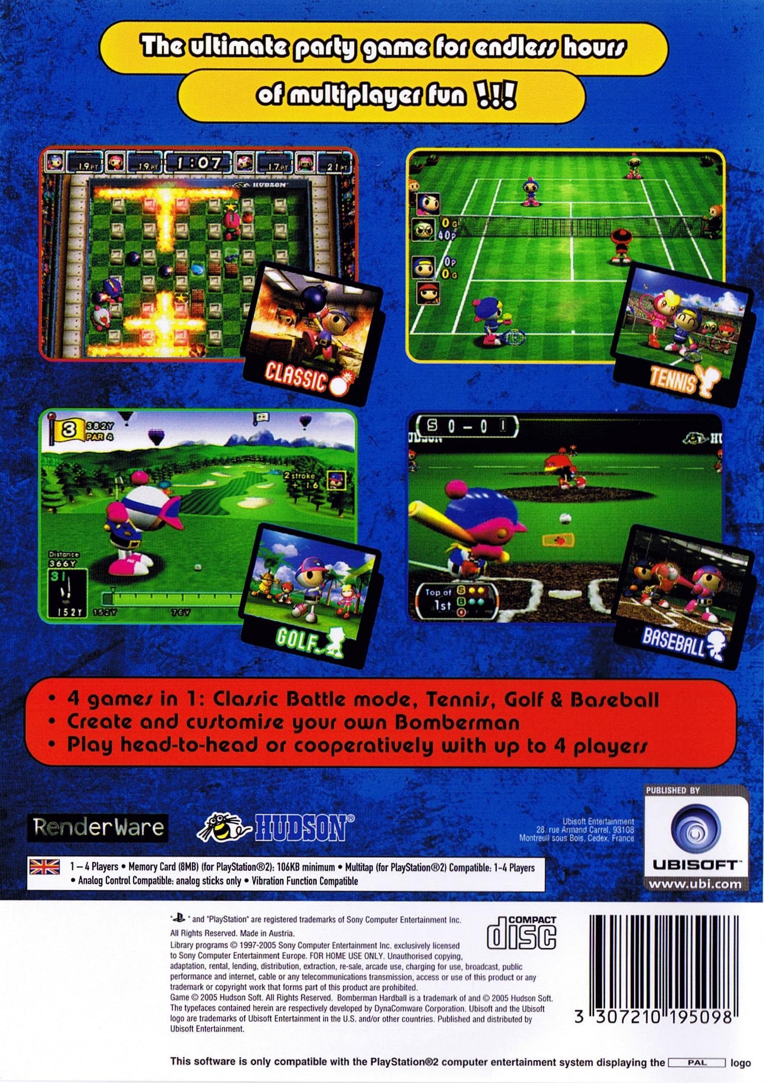 Bomberman Hardball  (PS2) Gameplay 