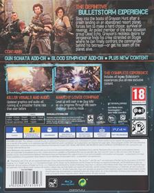 Bulletstorm: Full Clip Edition - Box - Back Image