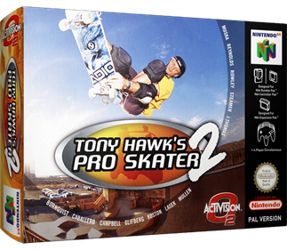 Tony Hawk's Pro Skater 2 - Box - 3D Image